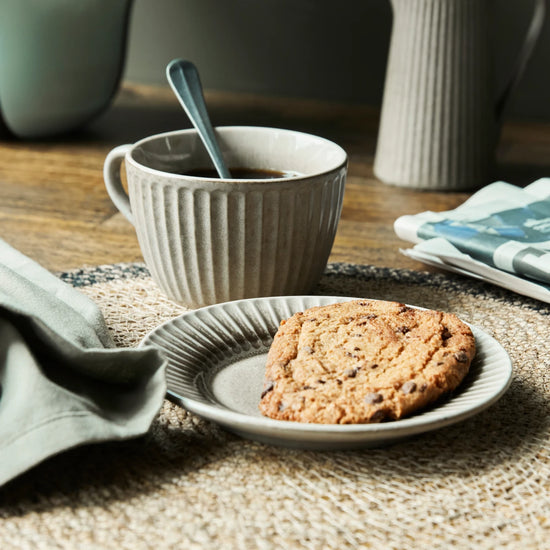 Cake plate, HDPleat, Grey;Brown