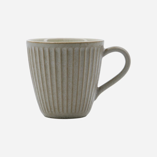Mug, HDPleat, Grey, Brown