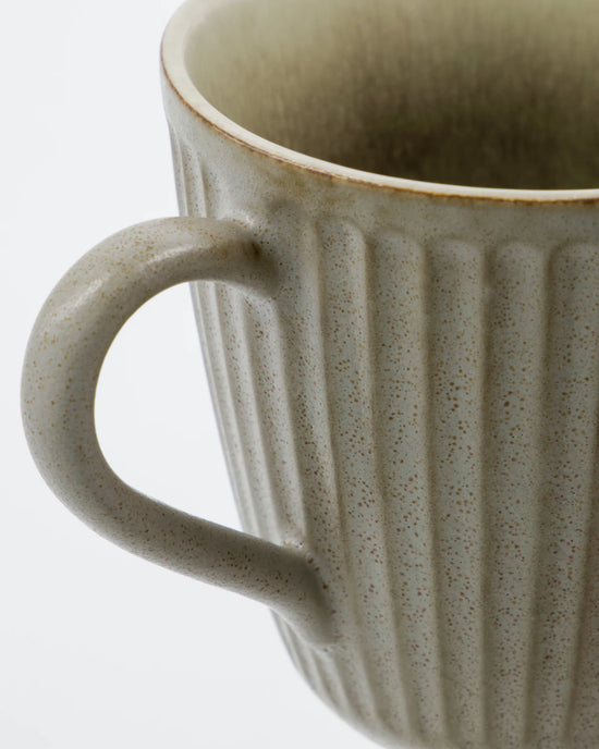 Tasse, HDPleat, Grau/braun