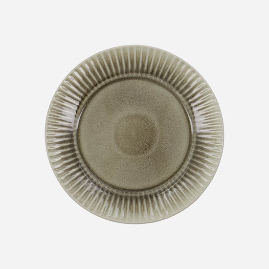 Middagstallerken, HDPleat, Grå/Brun