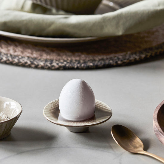 Egg cup, HDPleat, Grey/Brown