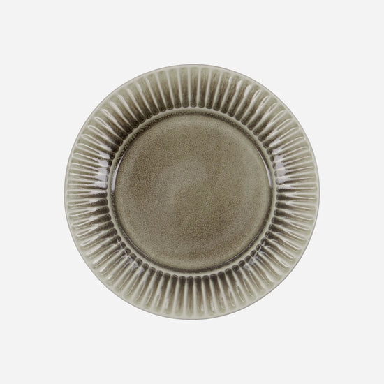Lunch plate, HDPleat, Grey;Brown