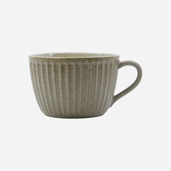 Mug, HDPleat, Grey, Brown