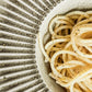Pasta plate, HDPleat, Grey;Brown