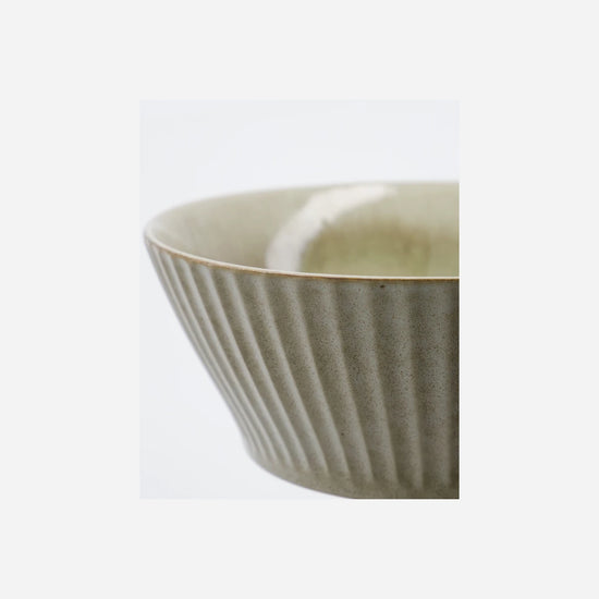Bowl, HDPleat, Grey;Brown