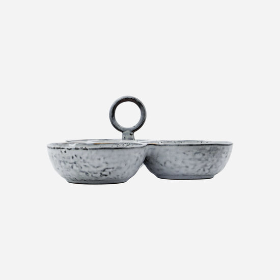 Serving bowls, HDRustic, Grau/Blau