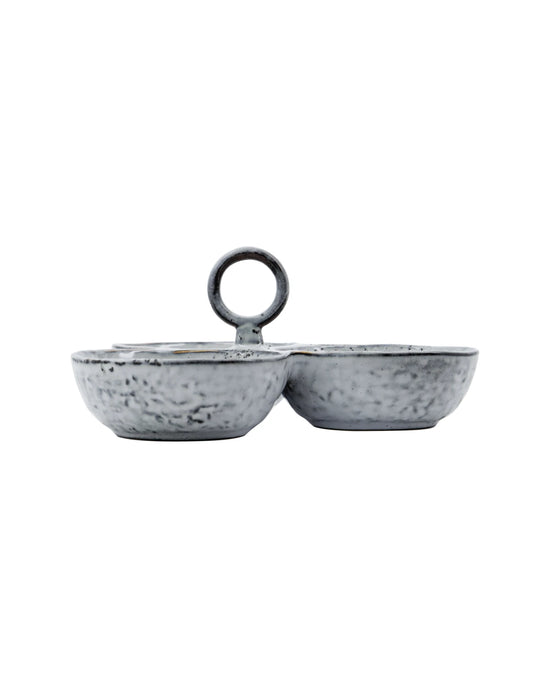 Serving bowls, HDRustic, Grau/Blau