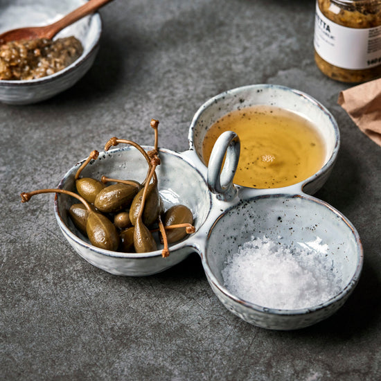 Serving bowls, HDRustic, Grey/Blue