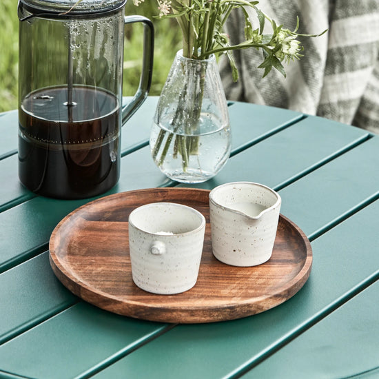 Milk and sugar set, HDPion, Grey;White