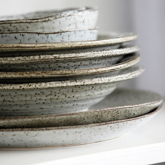 Cake plate, HDRustic, Grey, Blue