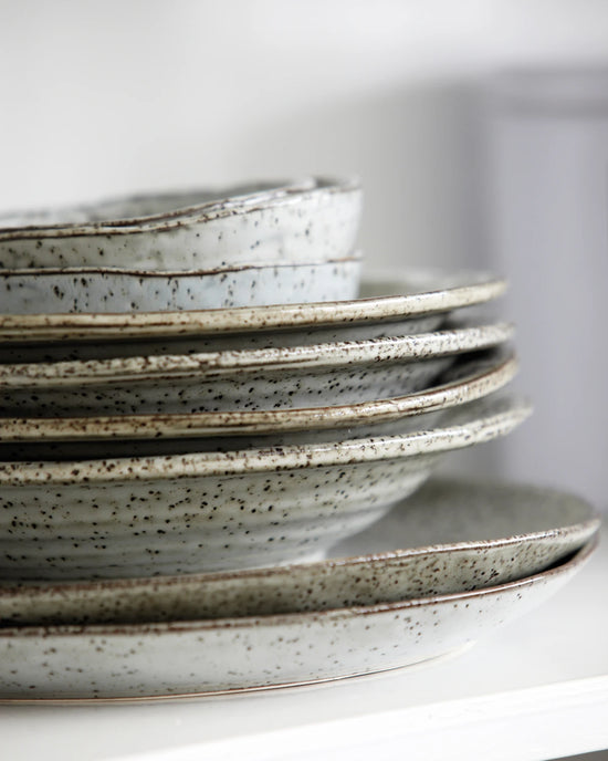 Cake plate, HDRustic, Grey, Blue