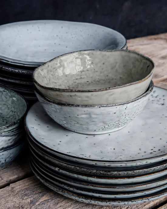 Bowl, HDRustic, Grey, Blue