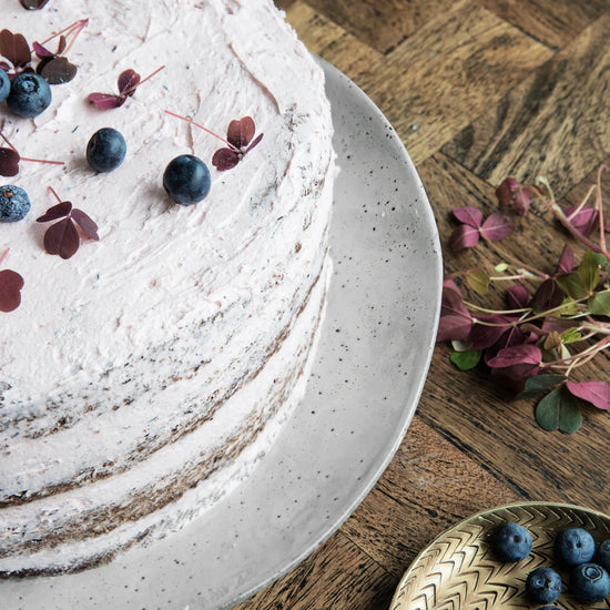 Cake dish, HDRustic, Grey;Blue