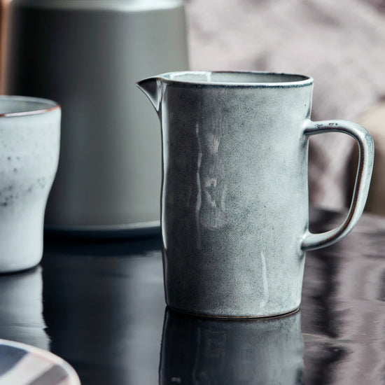 Kanne, Rustic, Grau/Blau