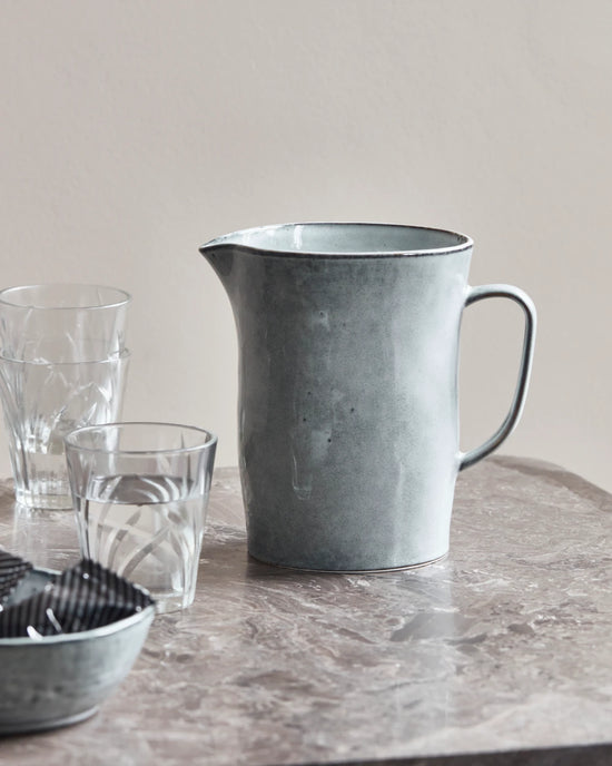 Kanne, Rustic, Grau/Blau