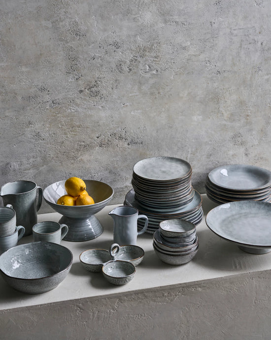 Kanne, Rustic, Grau/Blau