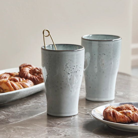 Thermobecher, Liss, Hellgrau