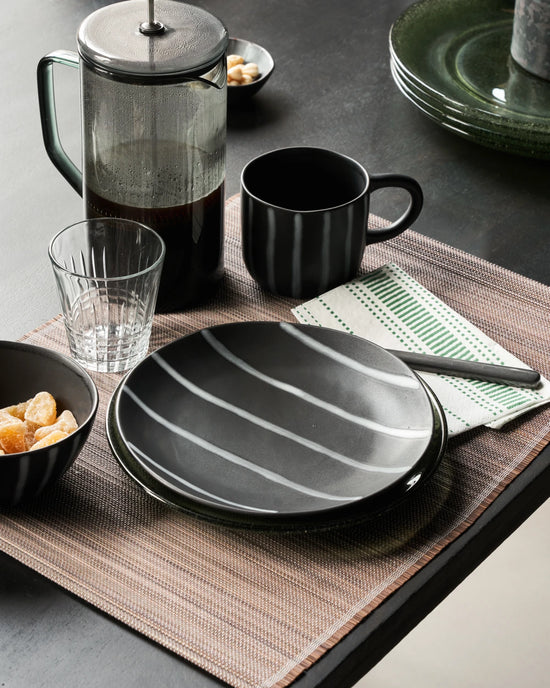 Plate, HDLine, Black, Brown