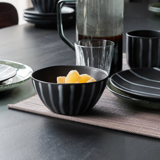 Bowl, HDLine, Black;Brown