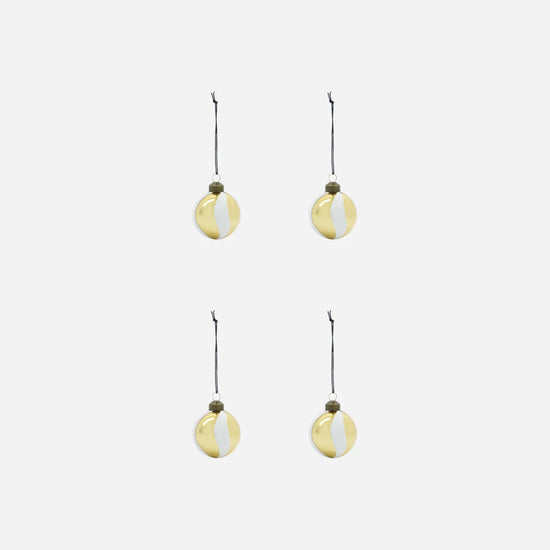 Weihnachtsschmuck, HDTwister, Weiß;Gold