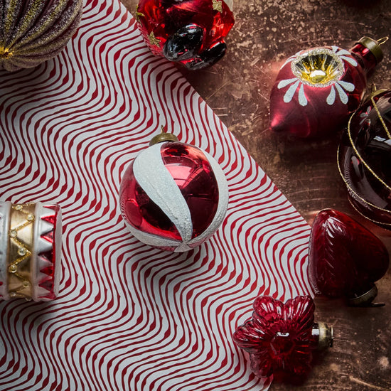 Weihnachtsschmuck, HDTwister, Weiß;Rot