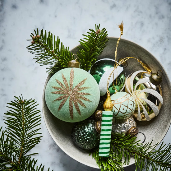 Weihnachtsschmuck, HDFlos, Minzgrün