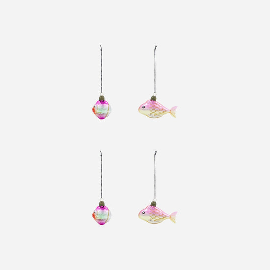 Christmas ornament, HDPez, Golden, Pink