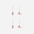 Christmas ornament, HDPez, Golden, Pink