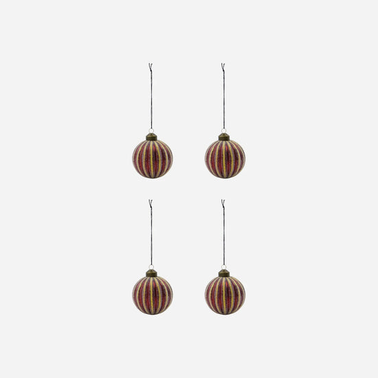 Christmas ornaments, HDFrost, Red
