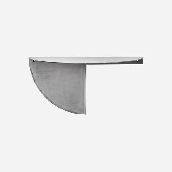 Sidebord, HDMega, Børstet sølvfinish