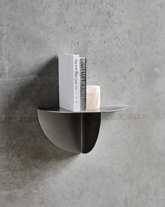 Shelf, HDMega, Brushed silver finish