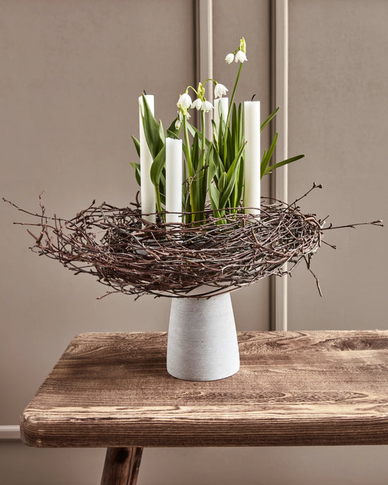 Candle holder, HDMarb, Grey