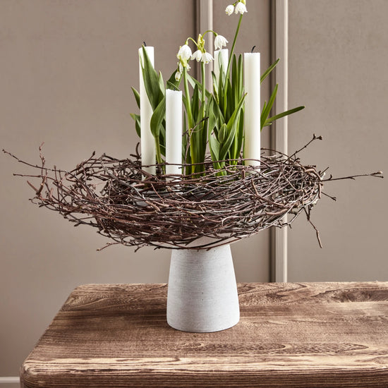 Candle holder, HDMarb, Grey