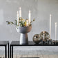 Kerzenhalter, Marmor, Grau