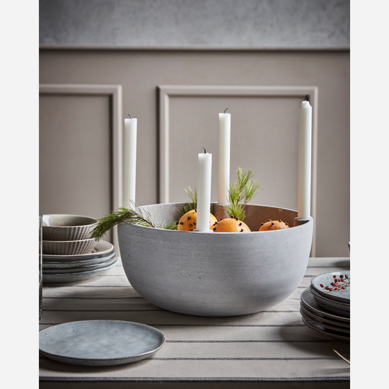 Kerzenständer, HDMarb, Grau