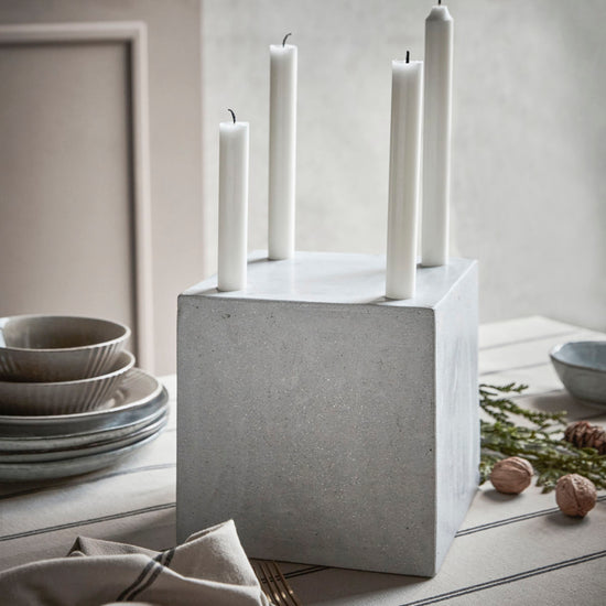 Candle holder, HDMarb, Grey