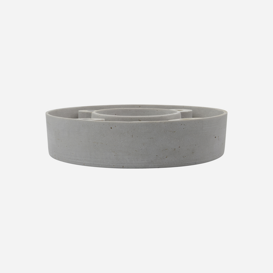 Kerzenständer, The Ring, Grau