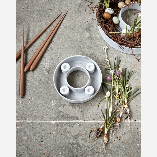 Kerzenständer, The Ring, Grau