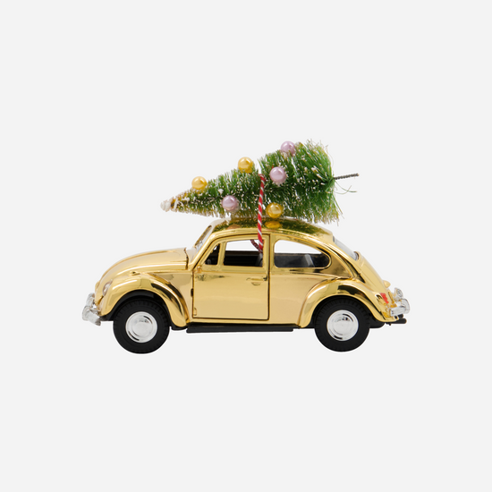 Dekoration, HDXmas car, Gold