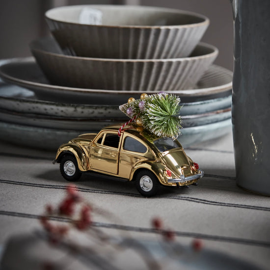 Decoration, HDXmas car, Golden
