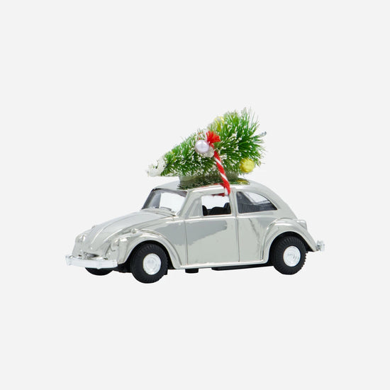 Decoration, HDMini Xmas car, Silver