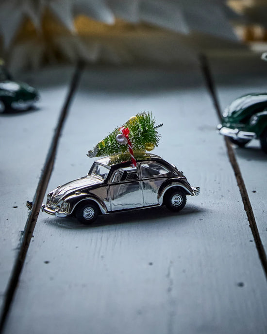 Decoration, HDMini Xmas car, Silver