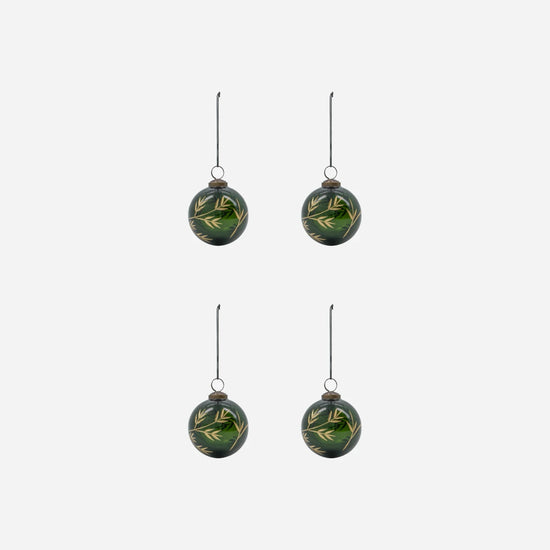 Weihnachtsschmuck, HDLeaf, Grün;Gold