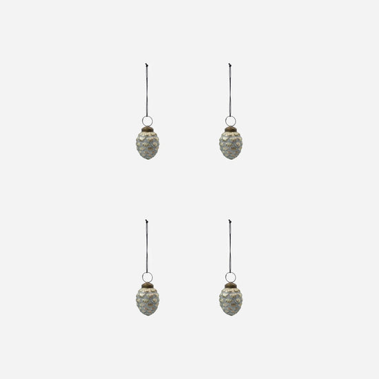 Christmas ornament, HDCone, Antique silver