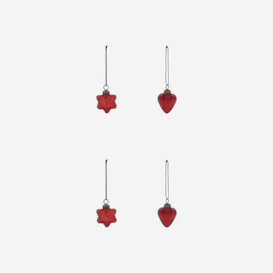 Weihnachtsschmuck, HDHeart and Star, Rot