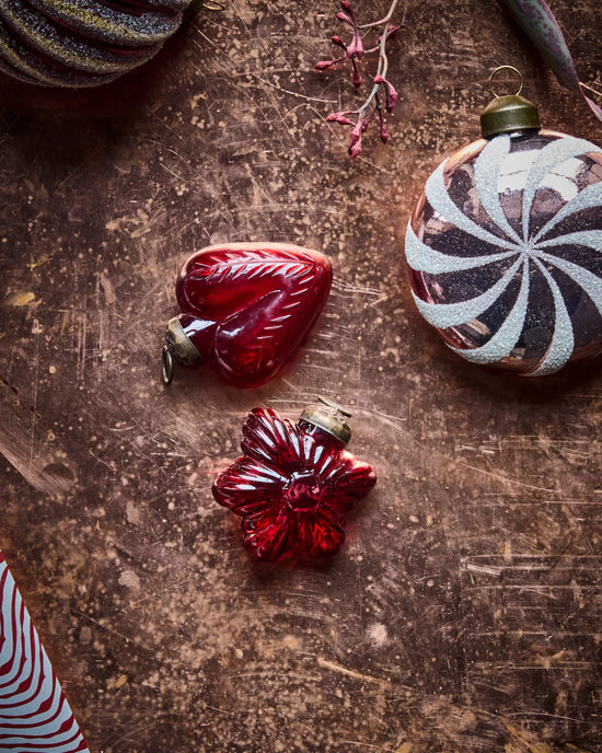 Christmas ornament, HDHeart and Star, Red