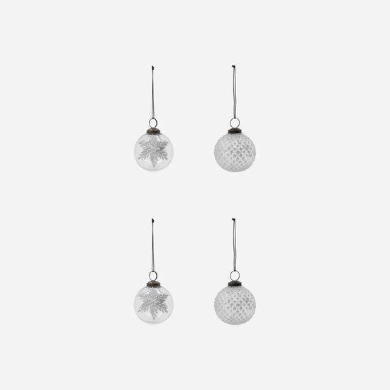 Christmas ornament, HDSnowi, Clear, Silver