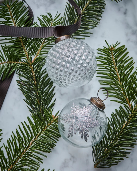 Christmas ornament, HDSnowi, Clear, Silver