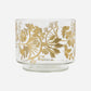 Tealight holder, HDFind, Clear, Gold