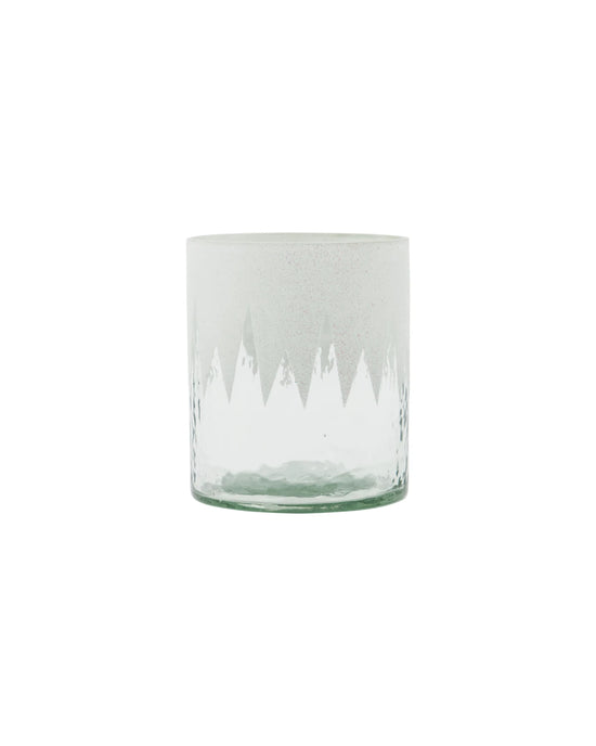 Tealight holder, HDGlitt, Clear, White, Glitter